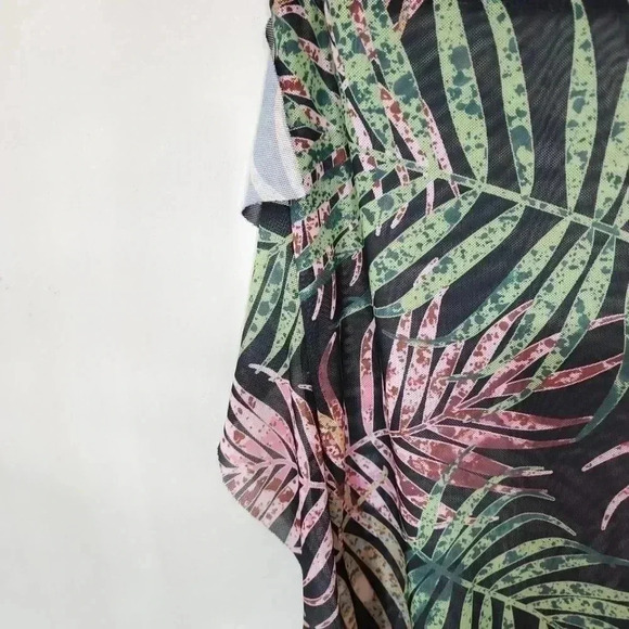 SHEIN Tropical Mesh trim cover up set. Size Large - Picture 6 of 7